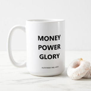 Motivierender minimalistischer Business Schwarzwei Kaffeetasse