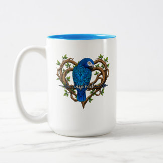 Motivierender Papageien-Becher - Inspiriert Zweifarbige Tasse