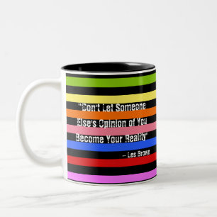 Motivierender Spruch Farbig Zweifarbige Tasse