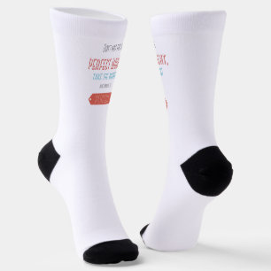 Motivierender typografischer Retro-Stil Socken