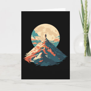 Motivierendes Berggipfel-Kletterdesign - Natur Karte