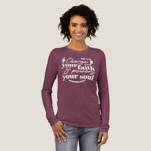 Motivierendes christliches Zitat – Lade deinen Gla Tri-Blend Shirt