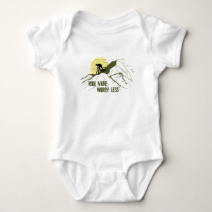 Motivierendes Fahrrad-Zitat Baby Strampler