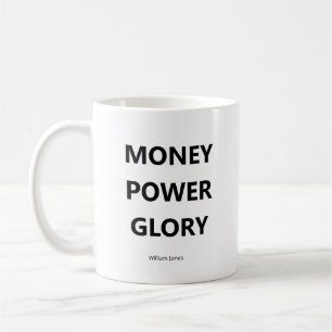 Motivierendes Geschäftszitat Schwarz und Weiß Kaffeetasse