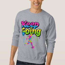 Motivierendes Graffiti-Kunst-Sweatshirt 'Weiter Ma Sweatshirt