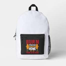 Motivierendes Heim-Gym-Workout Bedruckter Rucksack