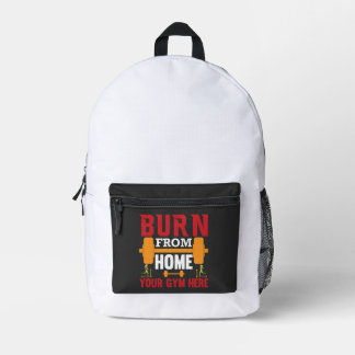 Motivierendes Heim-Gym-Workout Bedruckter Rucksack