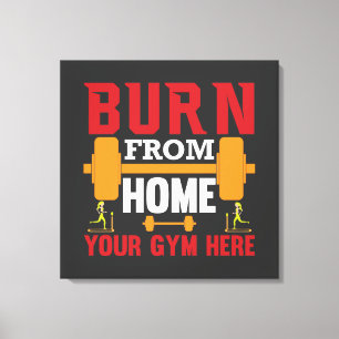 Motivierendes Heimtraining Workout Leinwanddruck