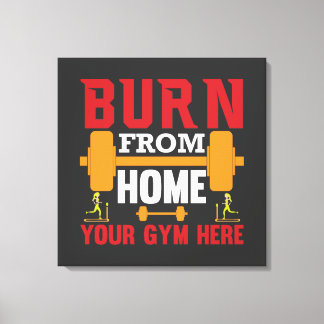 Motivierendes Heimtraining Workout Leinwanddruck