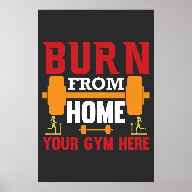 Motivierendes Heimtraining Workout Poster (Vorne)