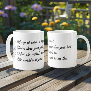 Motivierendes herzerwärmendes Ruhestands-Geschenk  Kaffeetasse