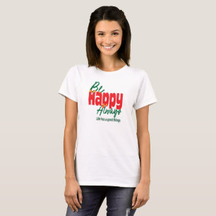 Motivierendes Leben ist gutes typografisches T-Shi T-Shirt