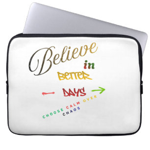 Motivierendes minimalistisches modernes Textdesign Laptopschutzhülle
