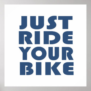 Motivierendes Mountainbike-Zitat - Lustiges Radfah Poster