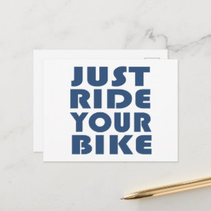 Motivierendes Mountainbike-Zitat - Lustiges Radfah Postkarte