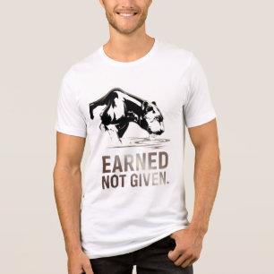 Motivierendes Panther-Gym-Zitat-T-Shirt Tri-Blend Shirt