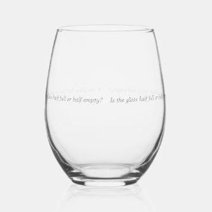 Motivierendes Personalisiertes Glas Halb Voll oder