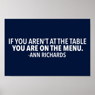 Motivierendes politisches Zitat von Ann Richards Poster