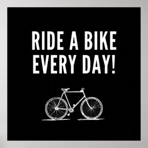 Motivierendes Radfahren Poster