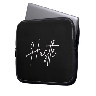 Motivierendes Schwarz-Weiß-Laptop-Case Laptopschutzhülle