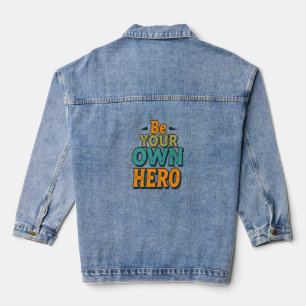 Motivierendes Selbstermächtigungs-Zitat-T-Shirt Jeansjacke