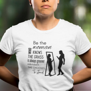 Motivierendes T-Shirt für Frauen: Wo eine Frau ste Tri-Blend Shirt