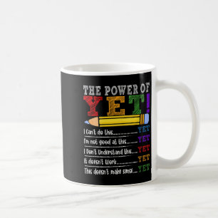 Motivierendes T-Shirt für Lehrerinnen mit Wachstum Kaffeetasse