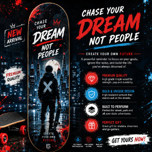 Motivierendes urbanes Street-Art-Skateboard-Design Skateboard
