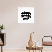 Motivierendes Wandkunstposter