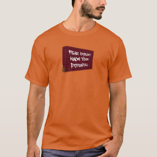 Motivierendes Zitat Burgunder Ziegelweißer Anstric T-Shirt