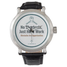 Motivierendes Zitat-Design für harte Arbeit – Kein Armbanduhr