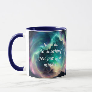 Motivierendes Zitat: Glaube an dich selbst Galaxy  Tasse