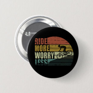 Motivierter Fahrradfahrer - Lustige Fahrrad-Sprüch Button