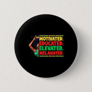 Motivierter Gebildeter Erhabener Melanisierter Sch Button