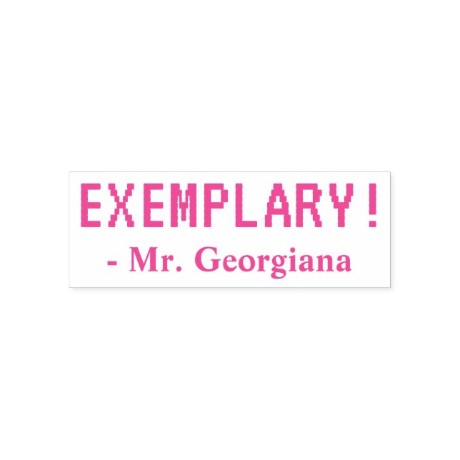 Motivierung von "EXEMPLARY"! Briefmarke aus Kautsc Permastempel (Design)
