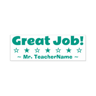 Motivierung von "Großer Job!" Instructor Rubber Br Permastempel