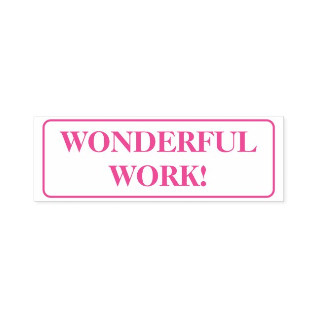 Motivierung von "WUNDERBARER ARBEIT!" Briefmarke a Permastempel (Design)