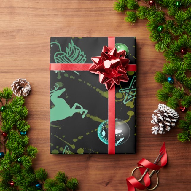 Motivos navideños geschenkpapier (Feiertagsgeschenk)
