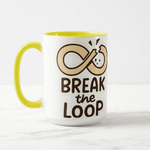 Motivtasse "Break the Loop" aus Keramik Tasse