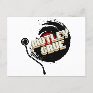 Mötley Crüe Vinyl Vintage Ästhetik Postkarte