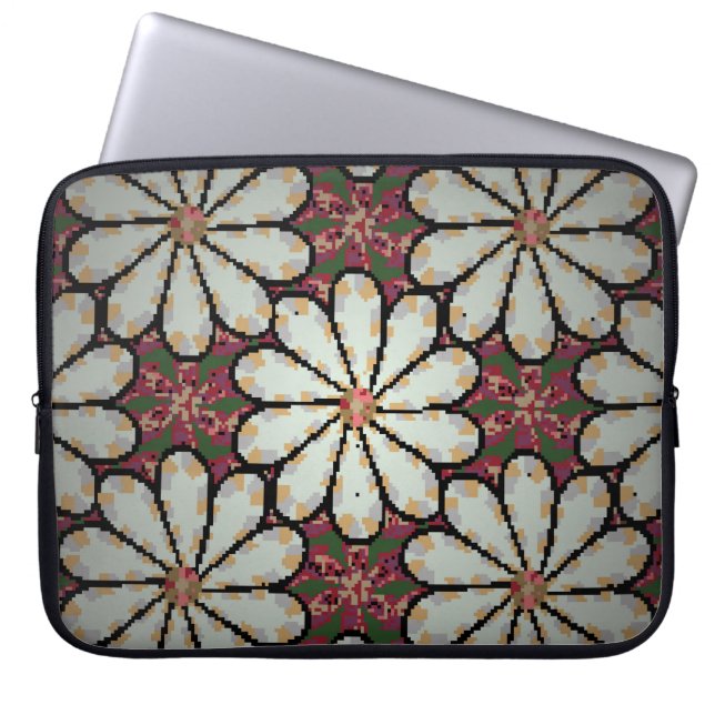 Motley Illustration. Kleine farbenfrohe Blume. Spr Laptopschutzhülle (Vorderseite)