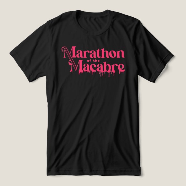 MOTM24 Logo Unisex Shirt - Rosa auf Schwarz (Design Vorderseite)