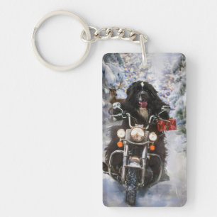 Moto à chiens de Terre-Neuve Noël