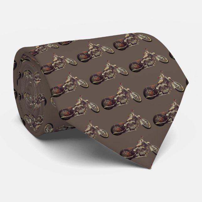 Moto Classique Homme Brown | CRAVATE (Roulé)