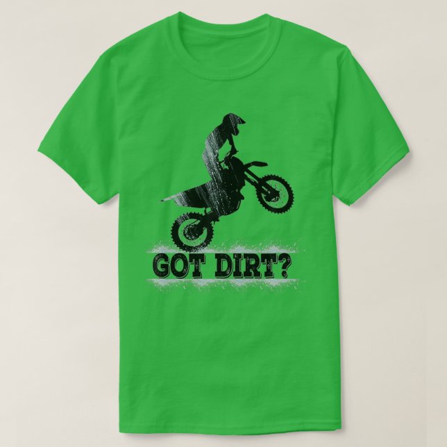 Moto Cross-Dirk-Motorrad T-Shirt (Design vorne)