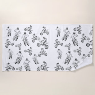 Moto Cross Strandtuch