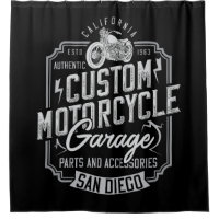 Moto Décor Maison Douche Rideau