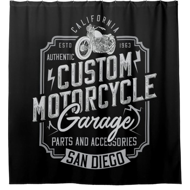 Moto Décor Maison Douche Rideau (Devant)