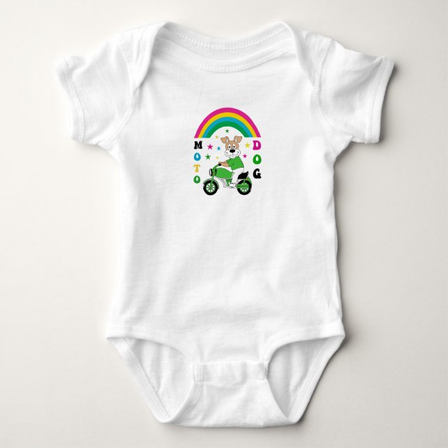 Moto Dog Baby Strampler (Vorderseite)