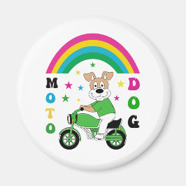 Moto Dog Magnet